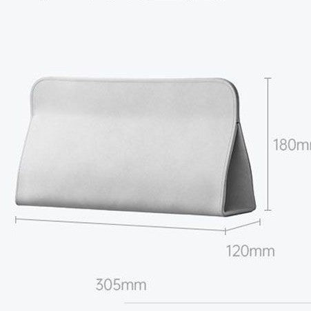 Textured Leather Cosmetic Pouch Bowlift