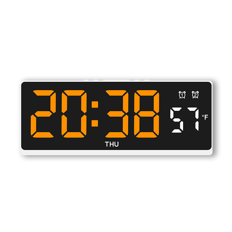 Digital alarm clock with large LED display and weather forecast Bowlift