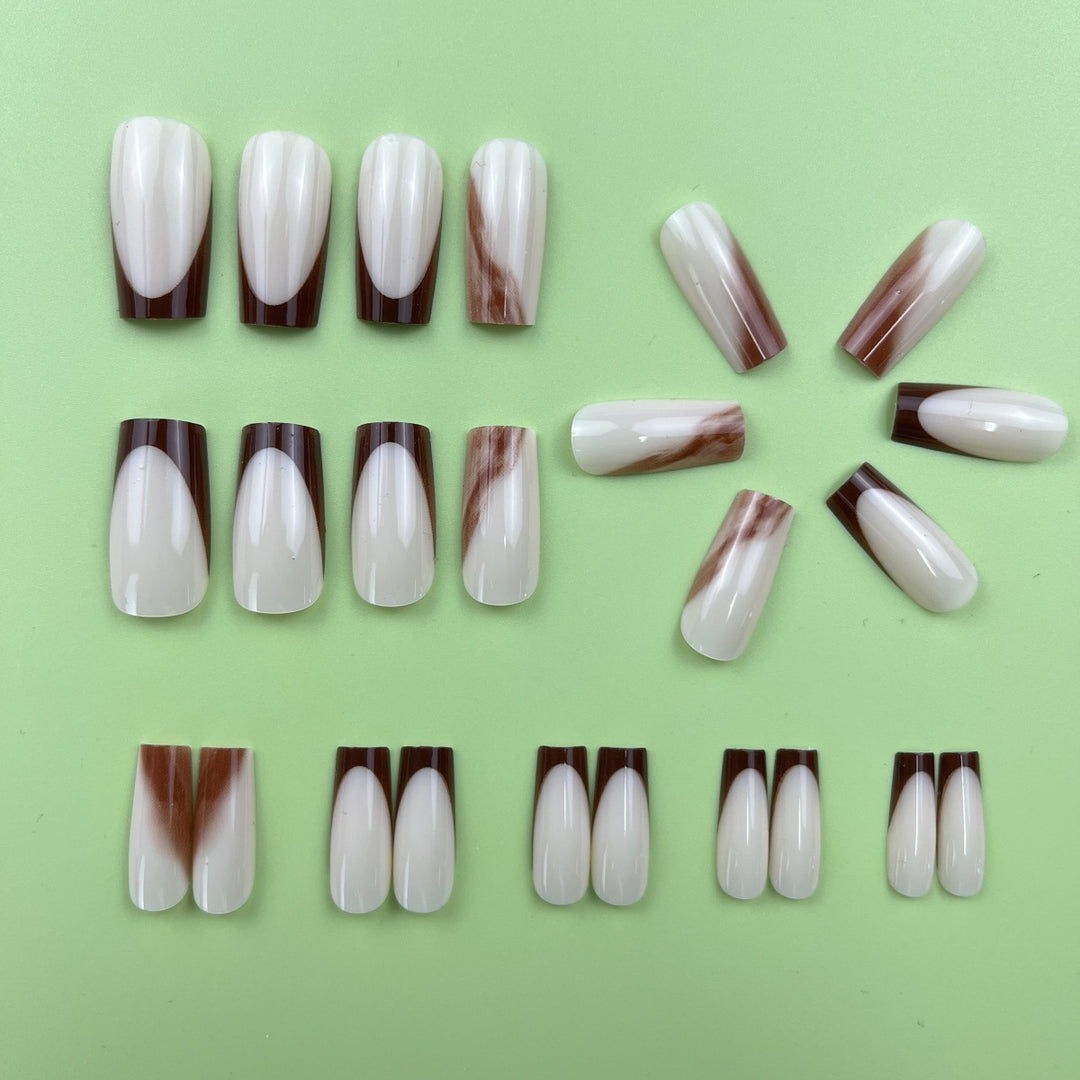 Elegant Coffin Nail Extensions Bowlift