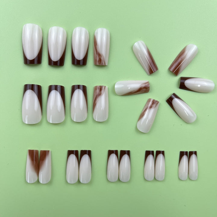 Elegant Coffin Nail Extensions Bowlift