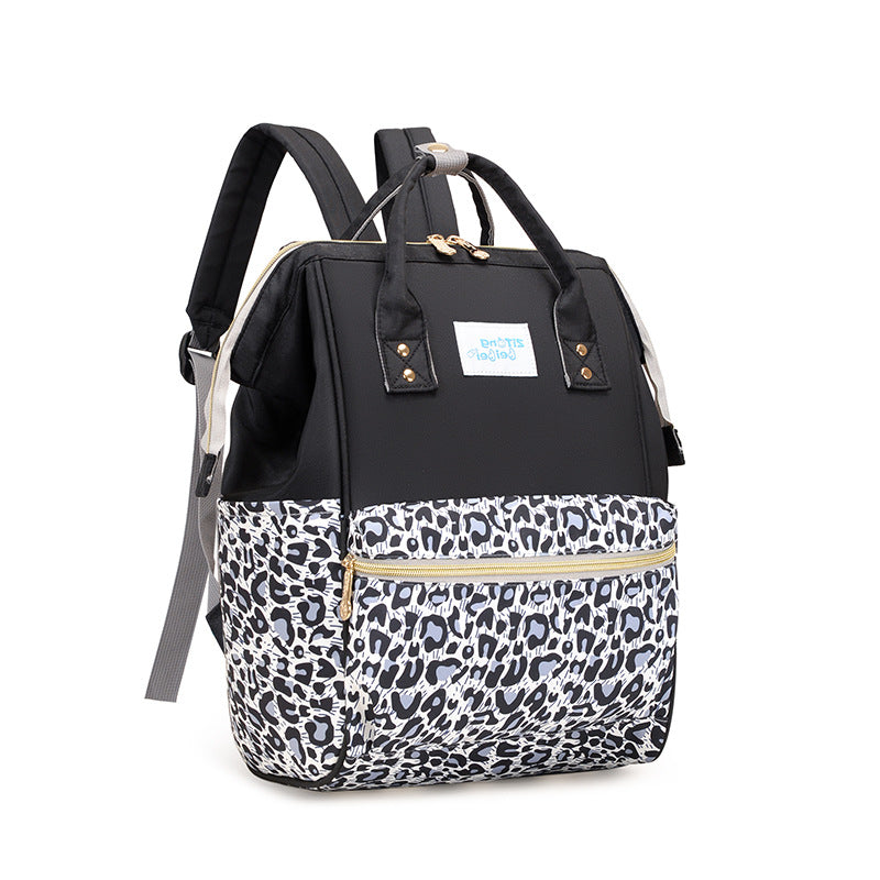 Trendy Animal Print Diaper Backpack Bowlift
