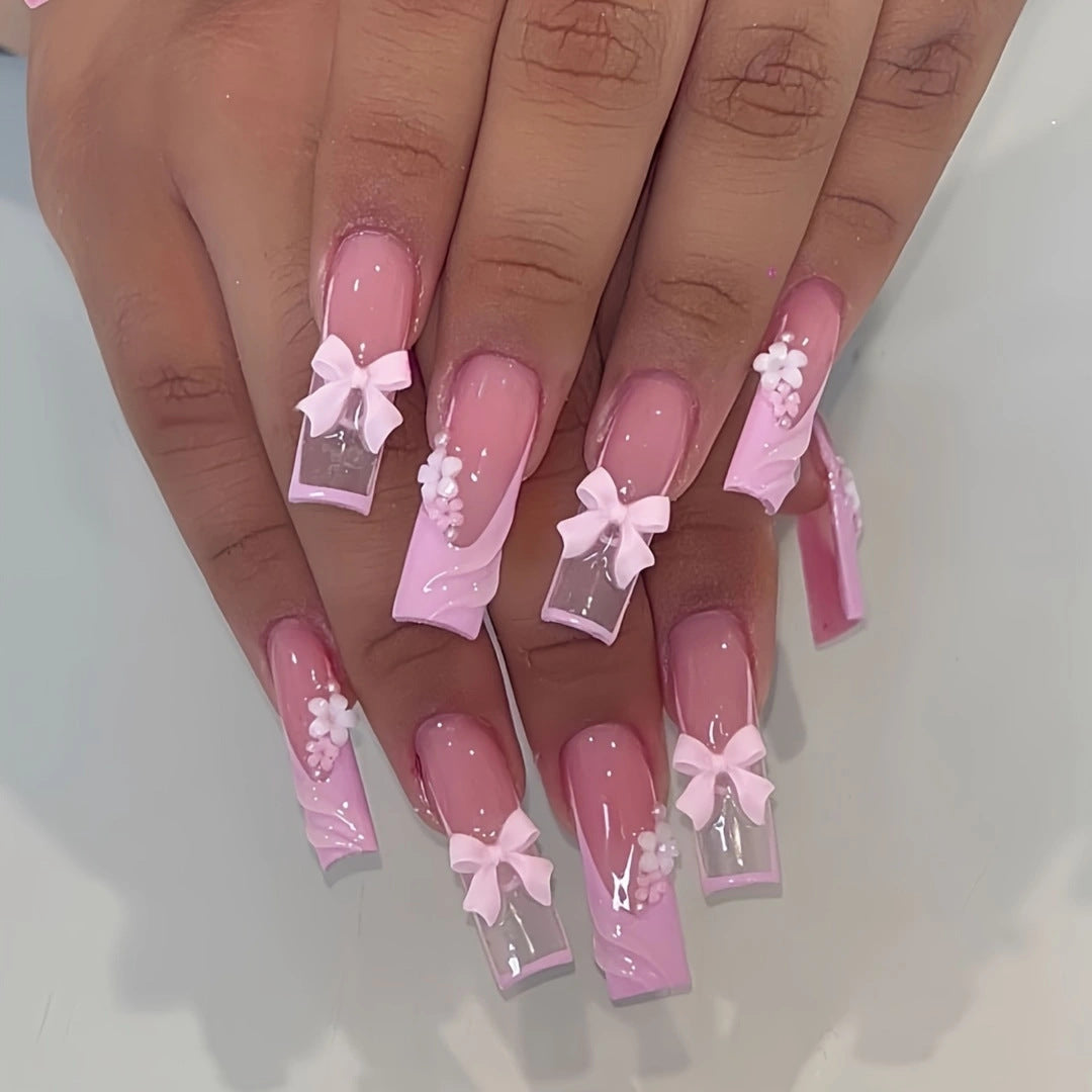 Decorative Press-On Nail Art Bowlift