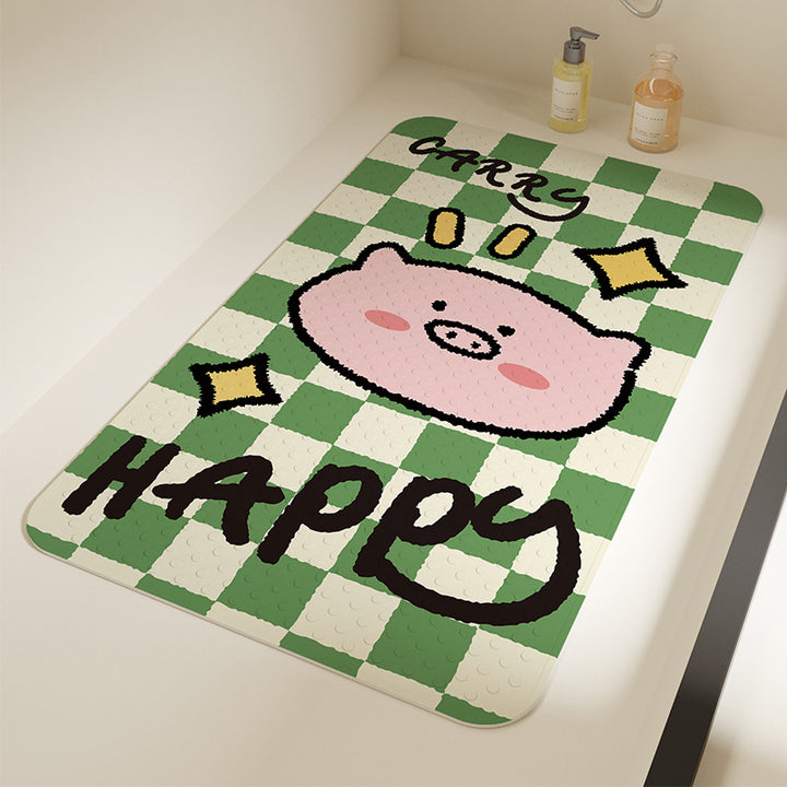 Cute Cat-Themed Bath Mat Bowlift
