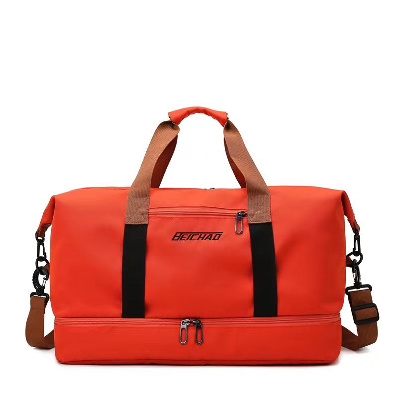 Sporty Duffel Bag With Reinforced Bottom Bowlift
