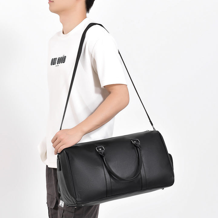 Premium Leather Travel Duffel Bag Bowlift