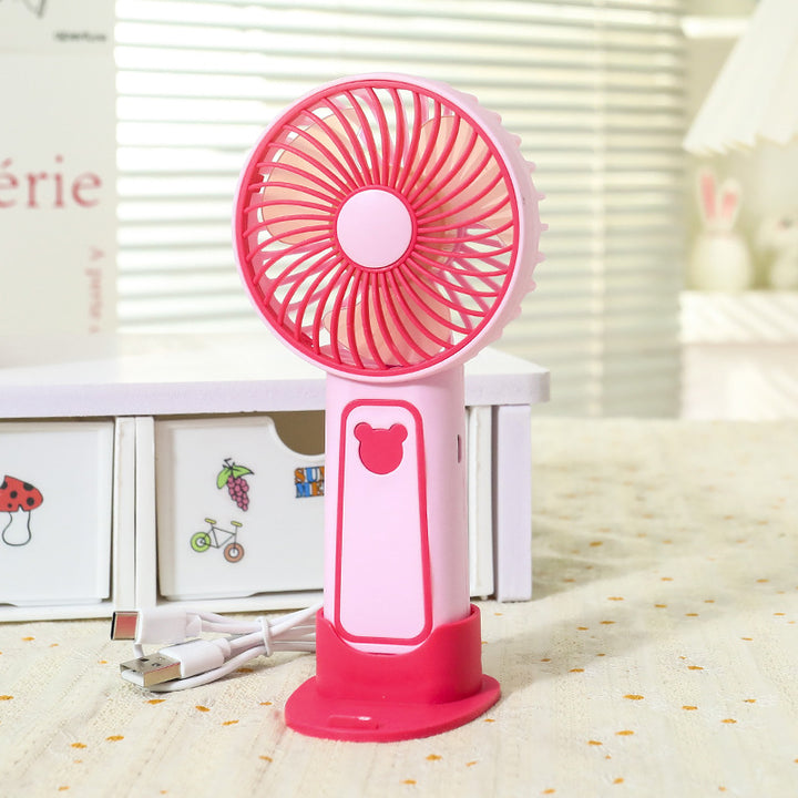 Portable hand fan with cute bear design Bowlift