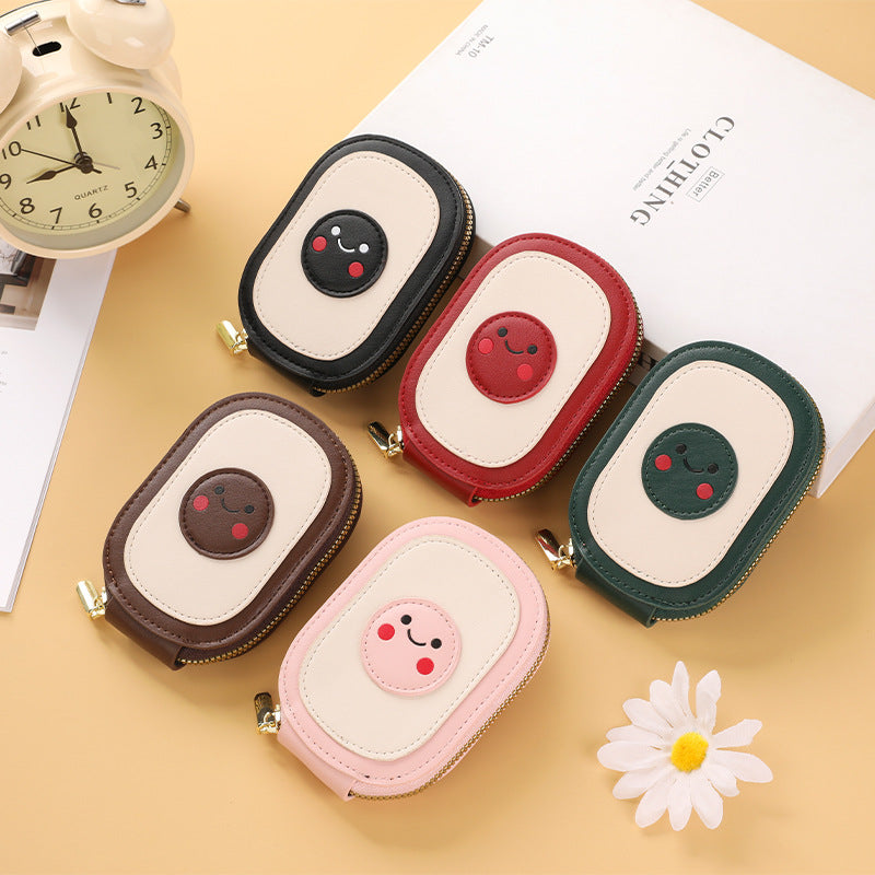 Cute Character Zippered Coin Pouch Bowlift