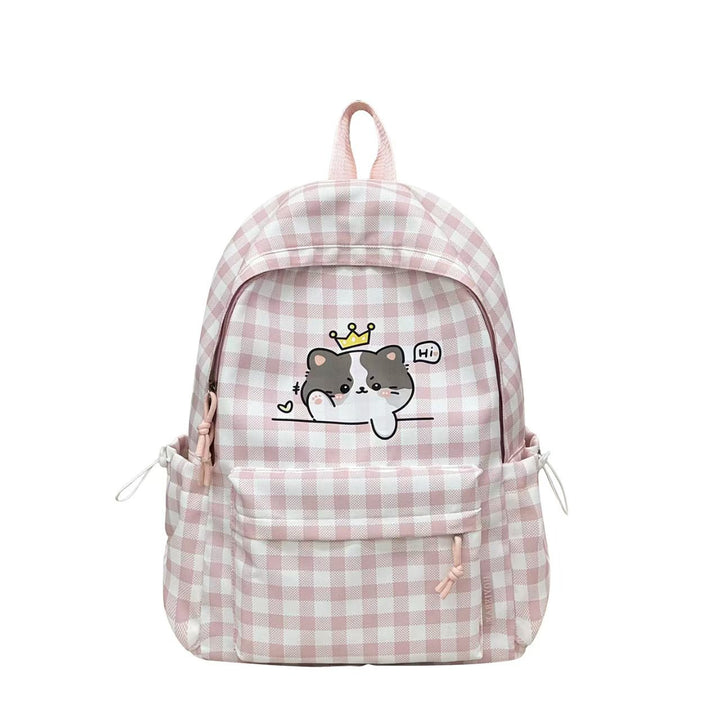 Backpack with Cute Dog Design and Clever Compartment Layout Bowlift