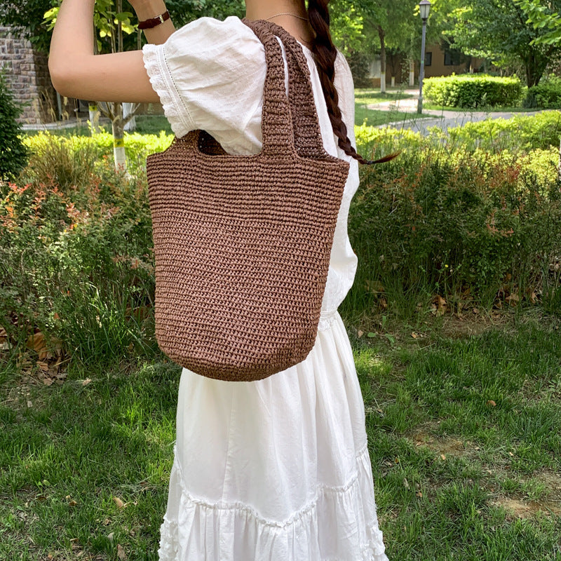 Handmade straw bag Bowlift