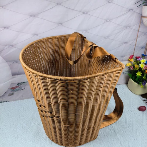 Modern Woven Laundry Basket Bowlift