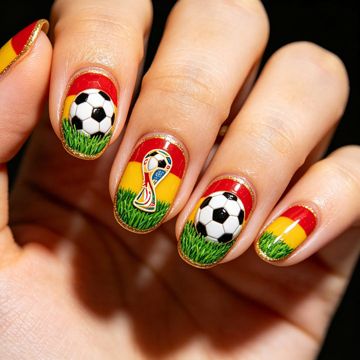 Creative Football Nail Art Bowlift