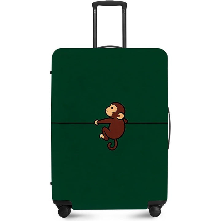 Unisex nan elastic suitcase cover with UV-resistant motif print and zip opening Bowlift