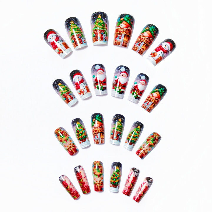 Festive 3D Holiday Nail Art Bowlift