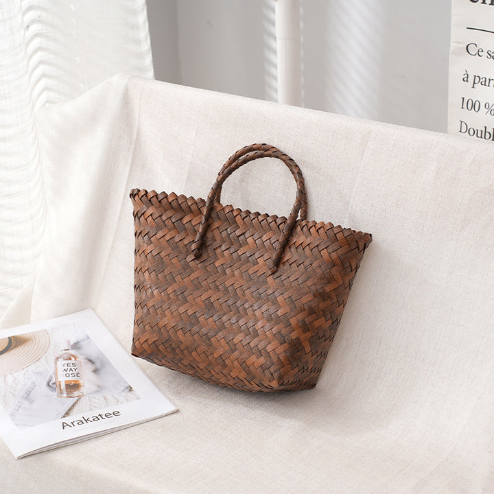 Elegant Woven Tote Bag Bowlift