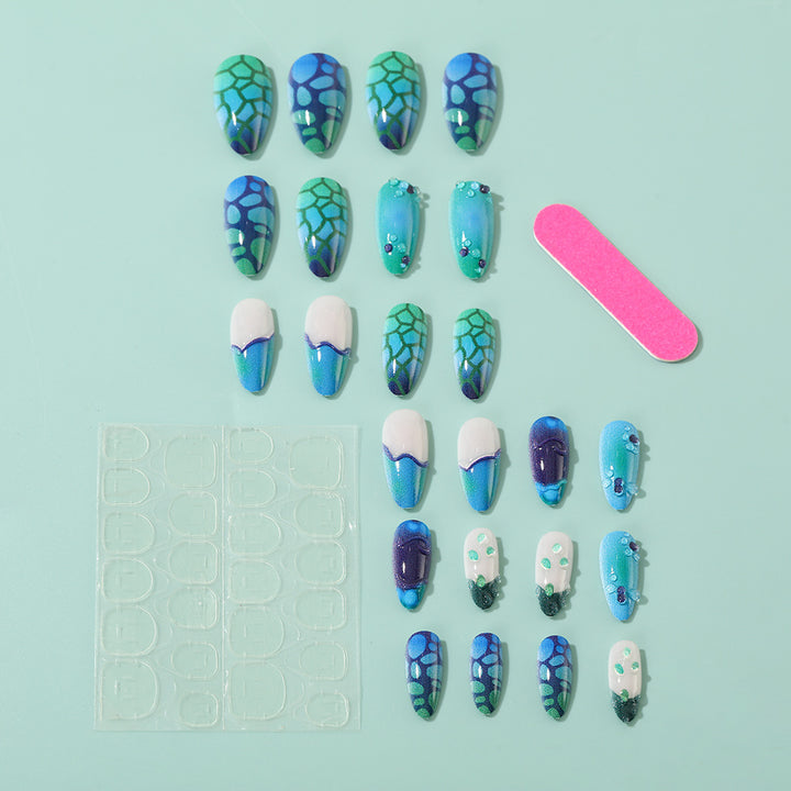 Mermaid Style Artificial Nails Bowlift