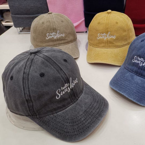 Women's Embroidered Cotton Baseball Cap Bowlift