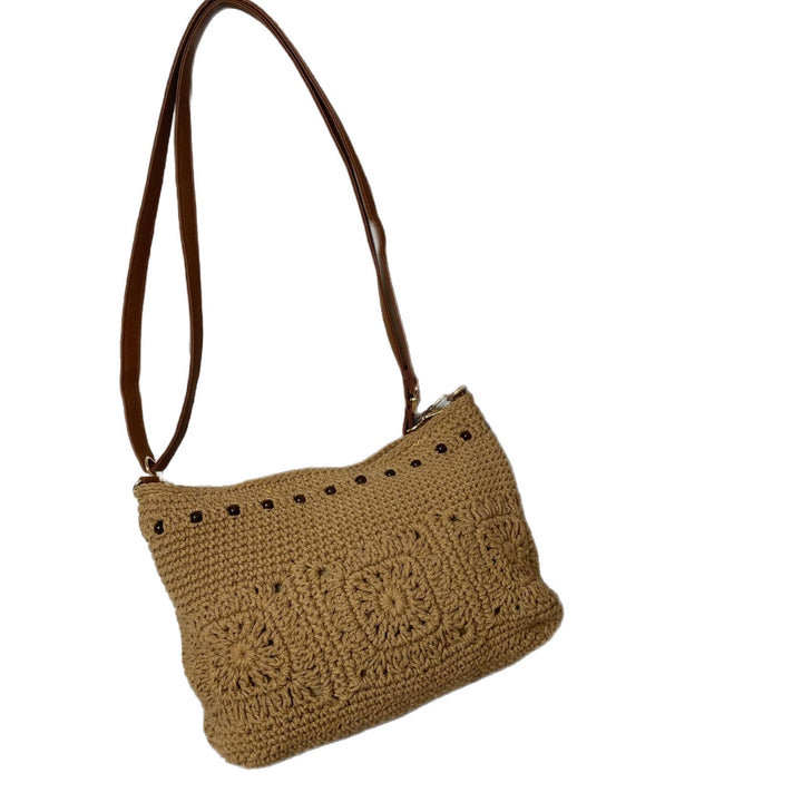 Fashionable crossbody bag with embroidery Bowlift