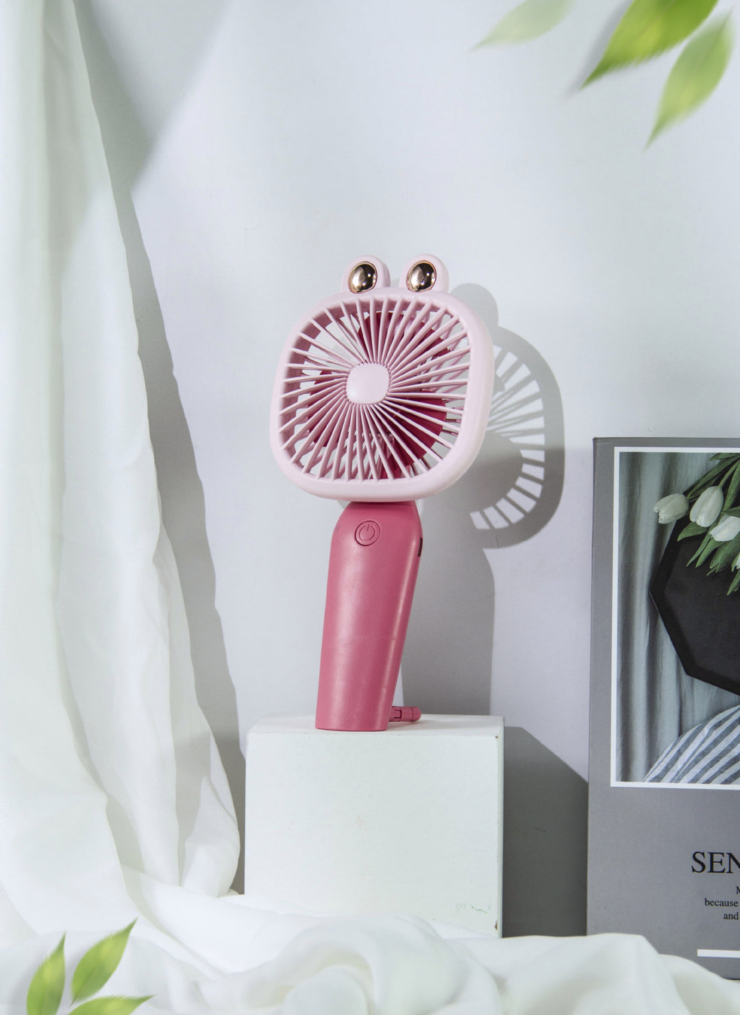 Compact Rechargeable Handheld Fan Bowlift
