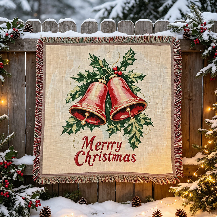 Festive Holiday Throw Blanket