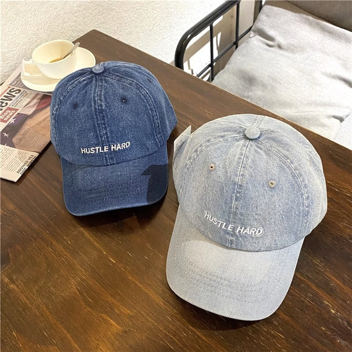 Women's Casual Distressed Denim Cap Bowlift