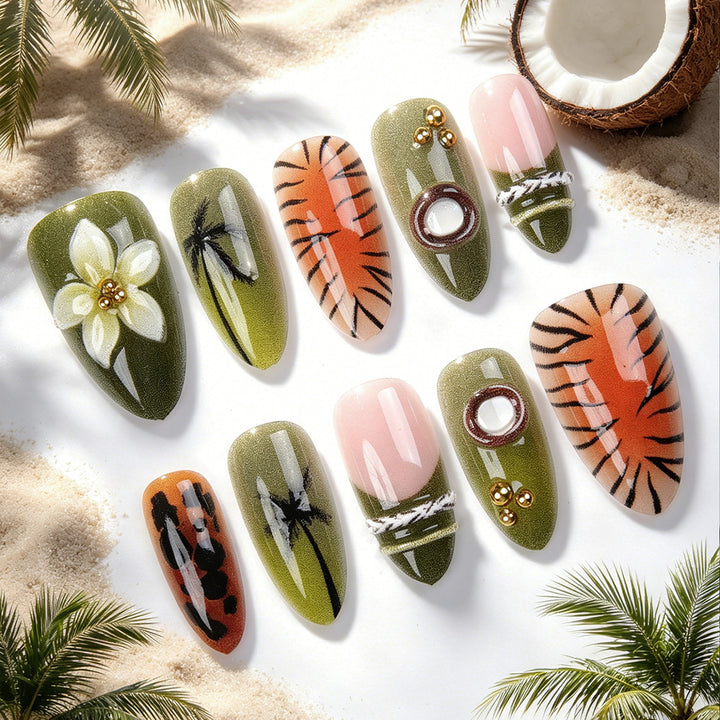 Exquisite Art Nail Collection with Floral Patterns Bowlift