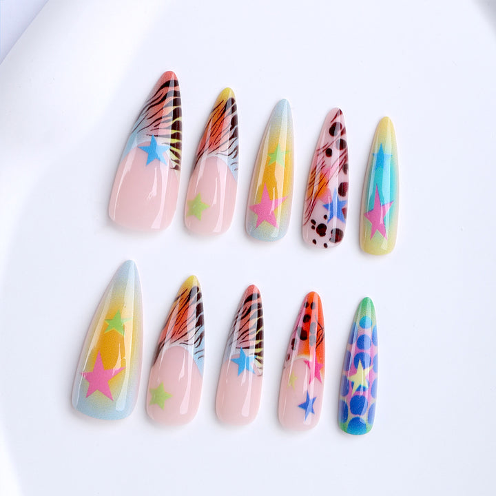 Artificial Nails In Lively Designs Bowlift