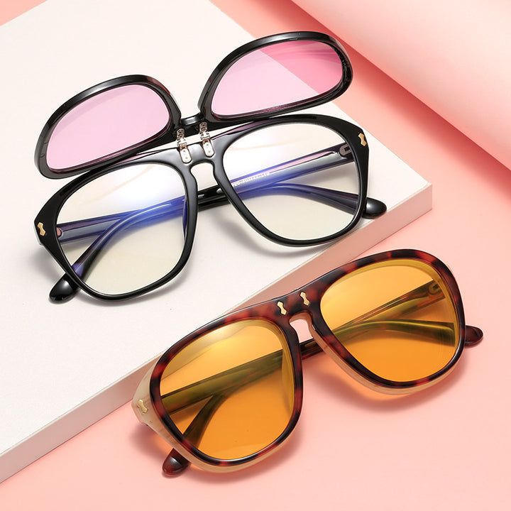 Women's modern oversized sunglasses with unique tortoise design Bowlift