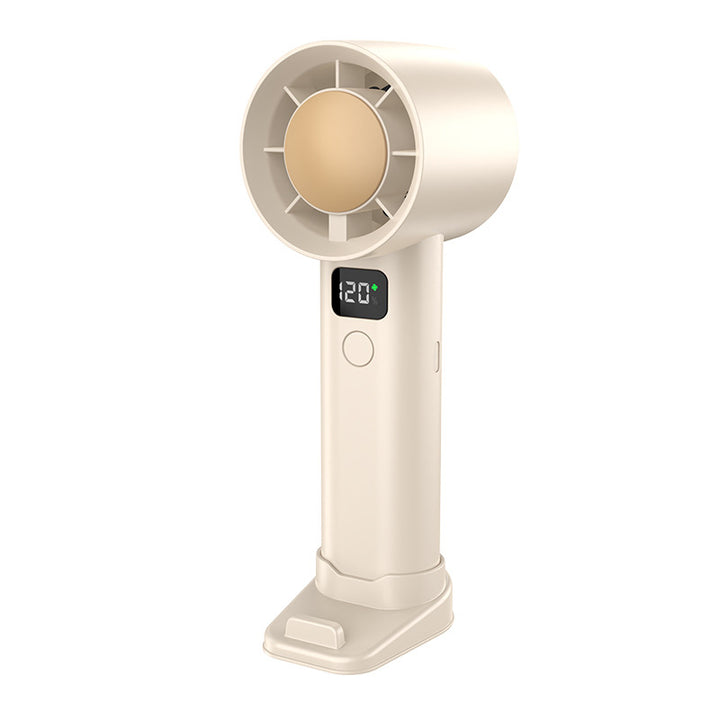 Unisex Portable Mini Fan with Digital Temperature Display Bowlift