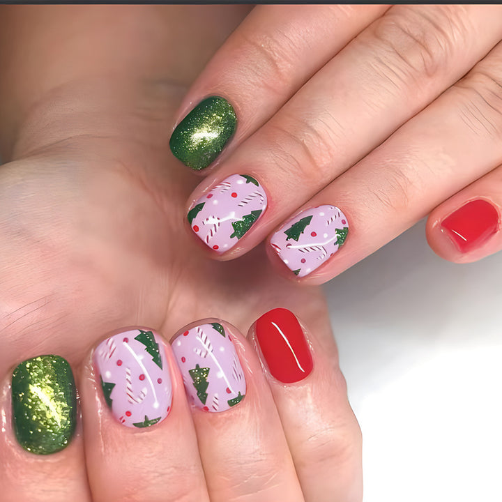 Festive Holiday Nail Art Bowlift