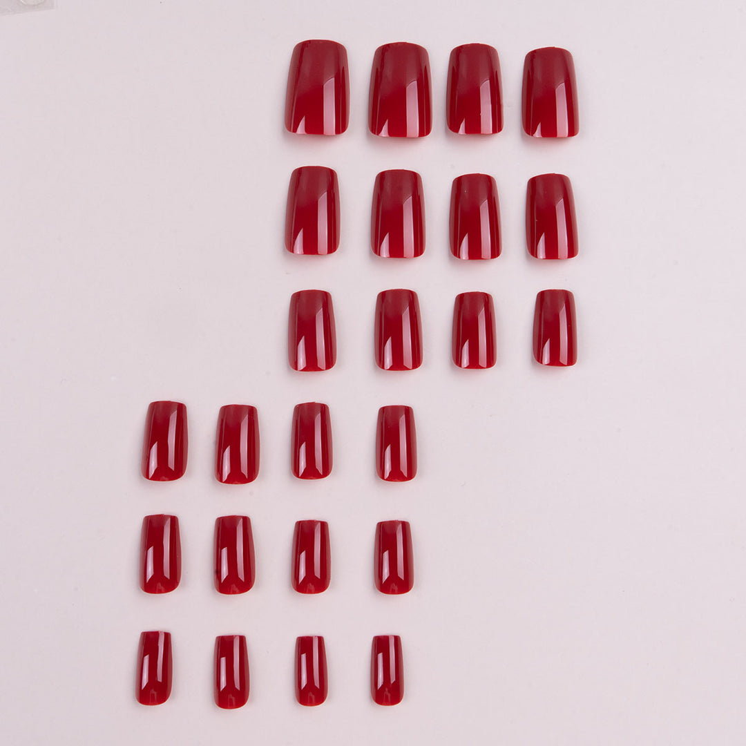 Premium Glossy Long Press-On Nails Bowlift