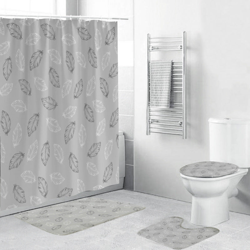Leafy Botanical Themed Bathroom Ensemble Bowlift