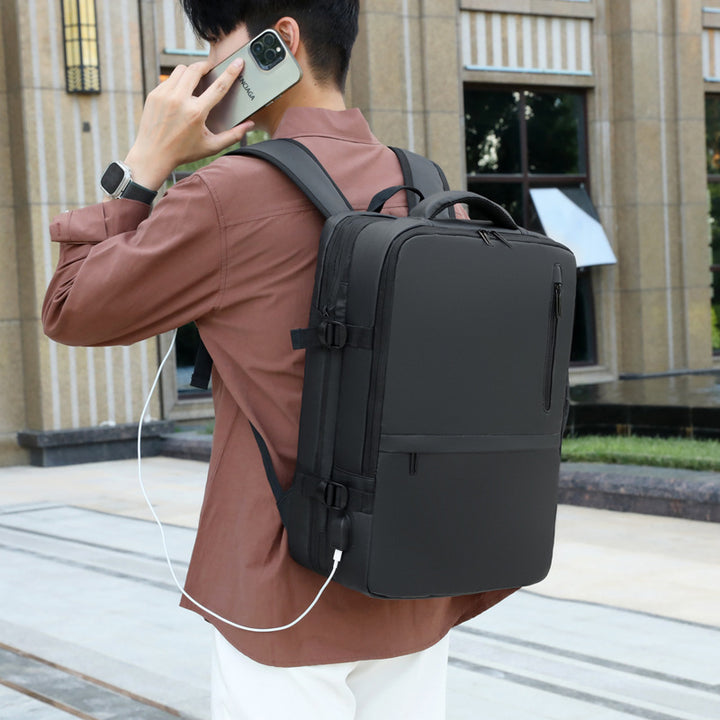 Laptop backpack with ergonomic back padding and innovative organizer compartments Bowlift