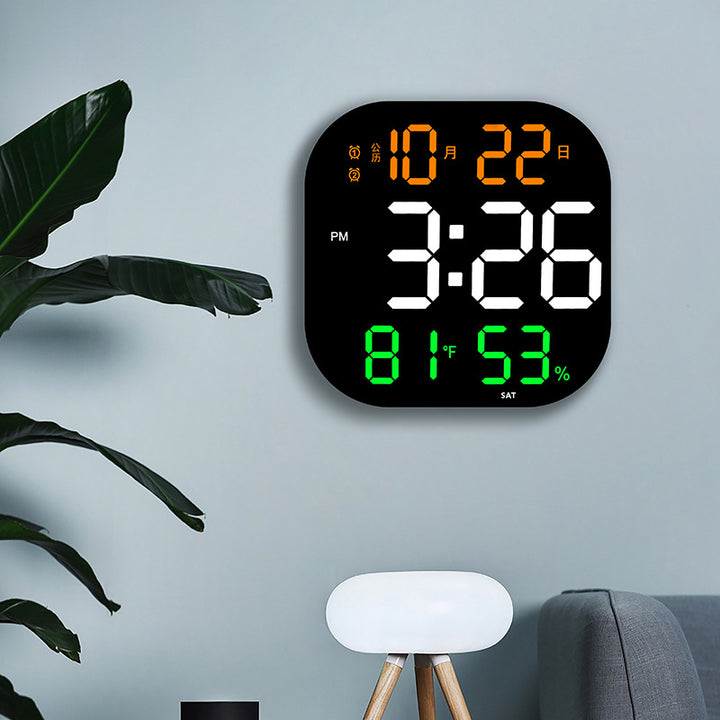Digital Alarm Clock with Thermometer and Hygrometer Bowlift