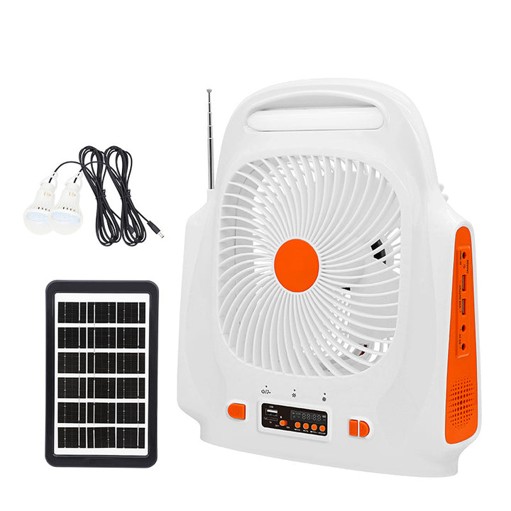 Unisex Solar-Powered Fan with LED Lights Bowlift