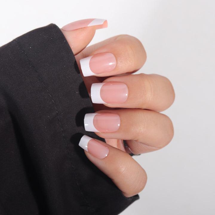 Classic French Tip Press-On Nails Bowlift 1789085679