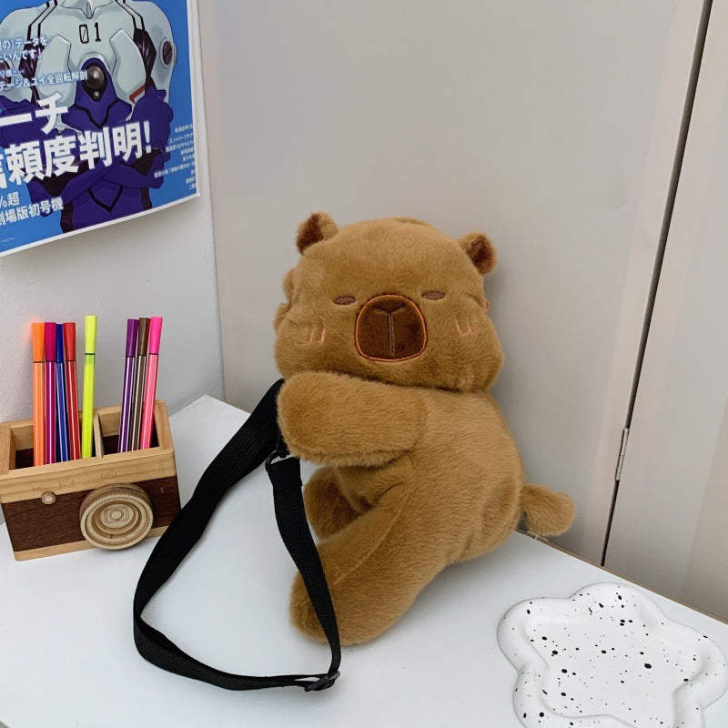Cute Turtle-Themed Plush Mini Backpack