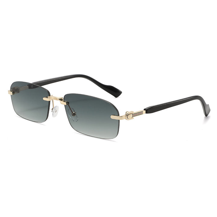 Men's Sleek Geometric Frame Sunglasses Bowlift