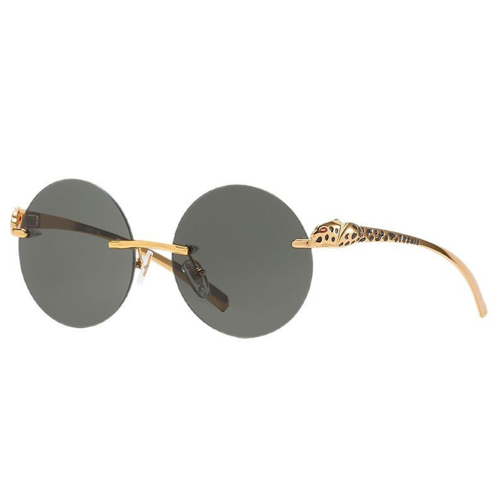 Women’s round sunglasses with luxurious accents and protective UV protection Bowlift