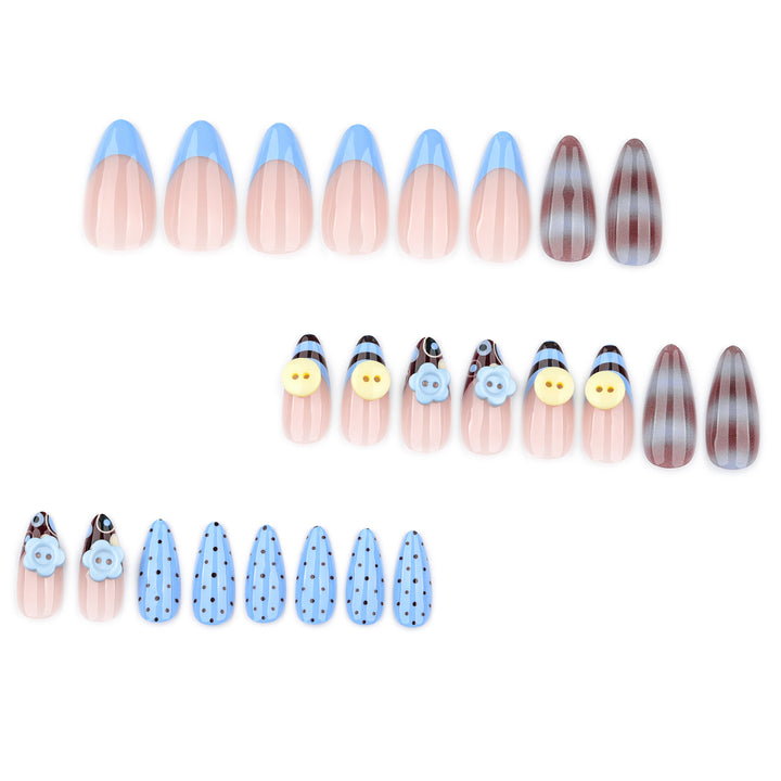 Creative Manicure Nails with Blooming Design Bowlift