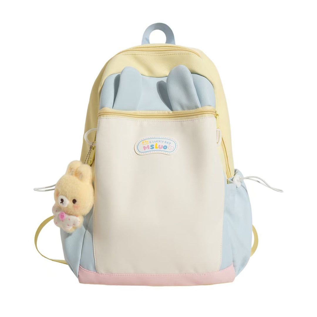Cute Bunny Ear School Backpack Bowlift