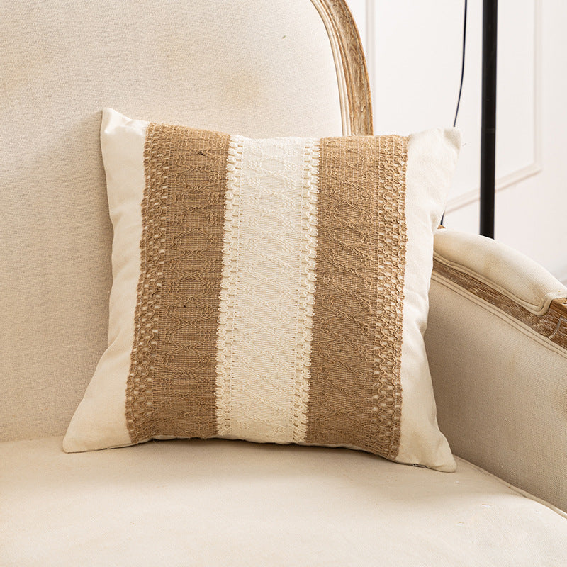 Textured Woven Decorative Cushion