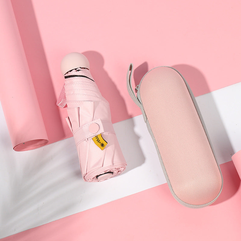 Women compact umbrella with protective case Bowlift