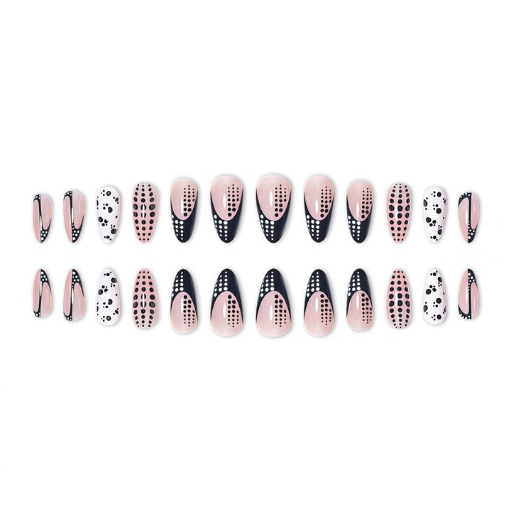 Elegant Abstract Pointed Nail Art Extensions Bowlift