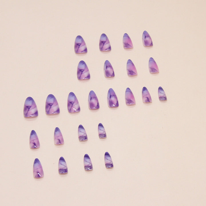 Artistic Marble Press-On Nail Tips Bowlift