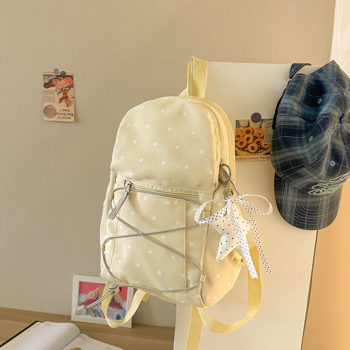Casual Polka Dot Mini Backpack Bowlift