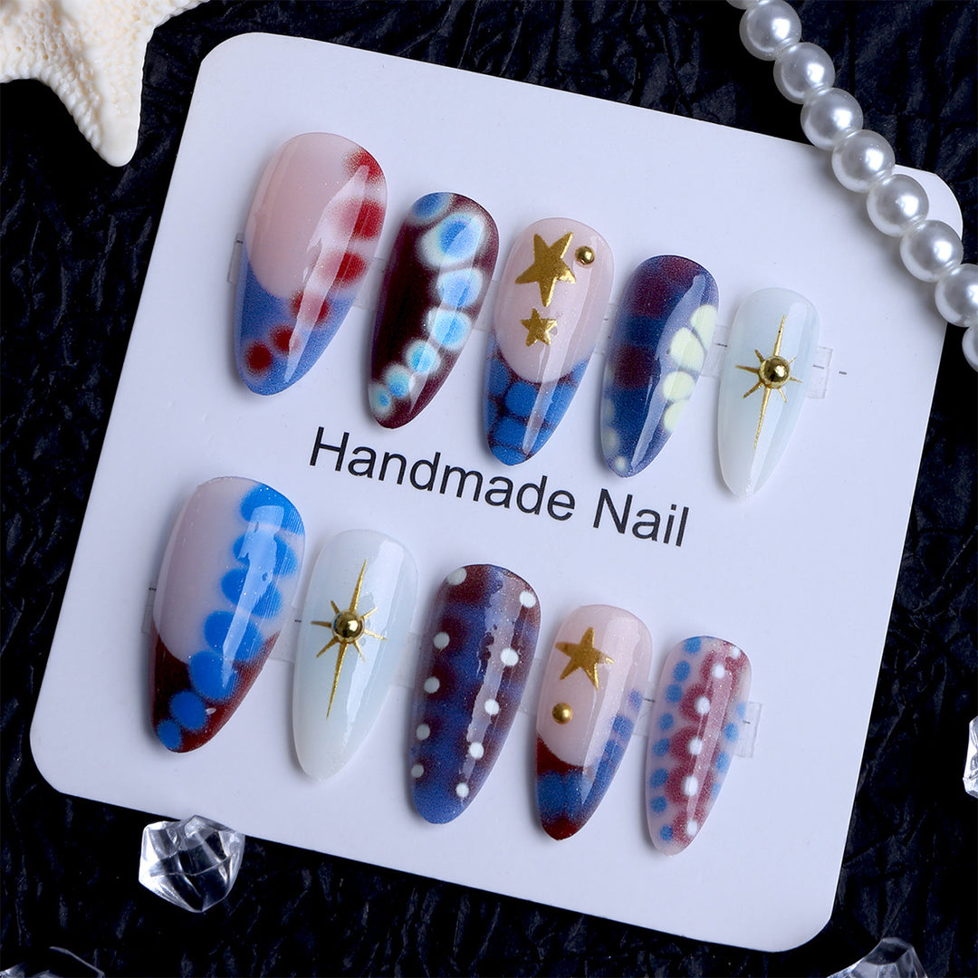 Handcrafted Artifical Nails with Unique Design Bowlift