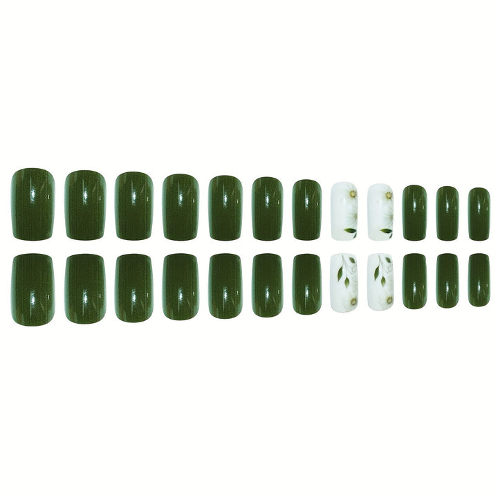 Elegant Floral Embellished Press-On Nail Set Bowlift