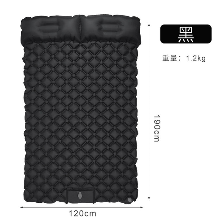 Airy and Comfortable Inflatable Sleeping Mat with Headrest Bowlift