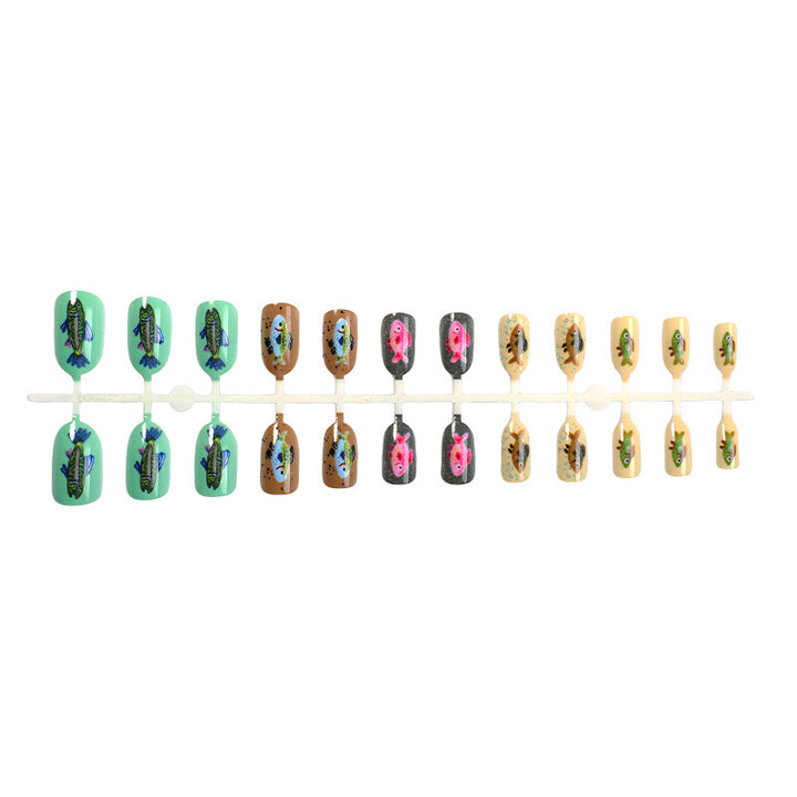 Creative nail art set with colorful animal designs Bowlift