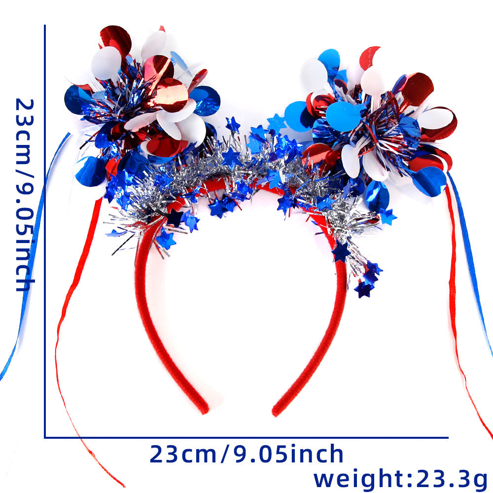Unisex nan festive party headband with pompom and star island Bowlift